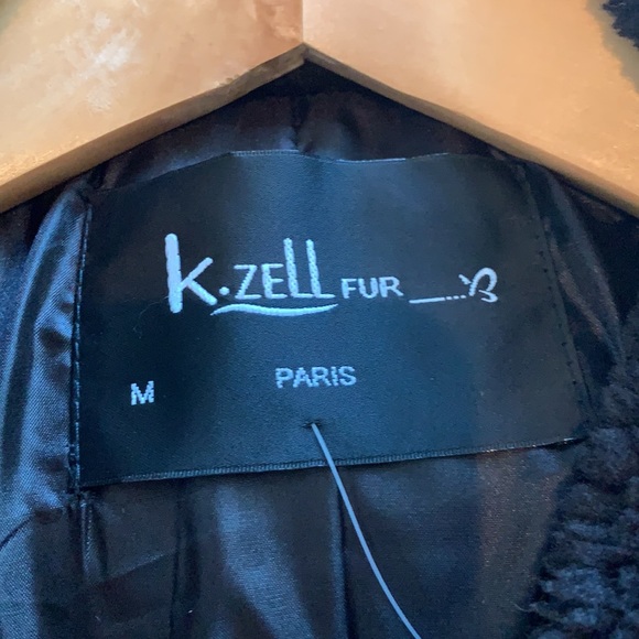 K. ZELL PARIS BLACK FAUX FUR OVERSIZED TEDDY COAT SIZE M - Picture 5 of 9